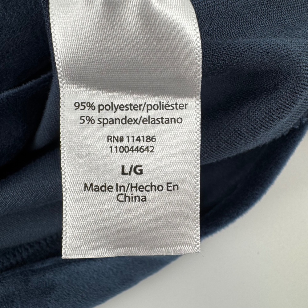 $199 Juicy Couture Large OG Bling Regal Blue Velour Tracksuit Hoodie Pant Set - Picture 7 of 7